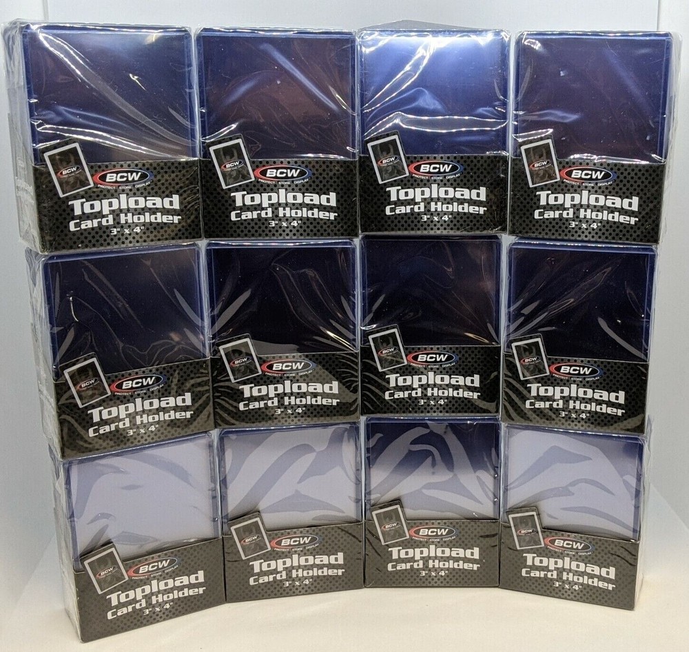 (300) BCW 3x4 Regular Card Toploaders | Top Loaders