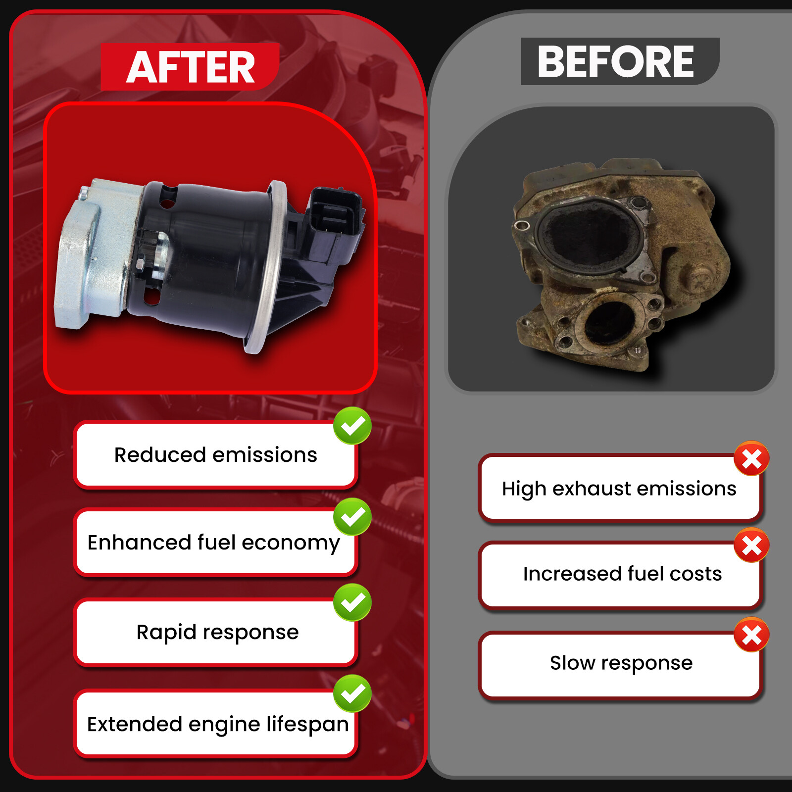 EGR Valve for 01-05 Honda Civic Acura EL SOHC 1.7L 2004 Civic Si SiR DOHC 2.0L