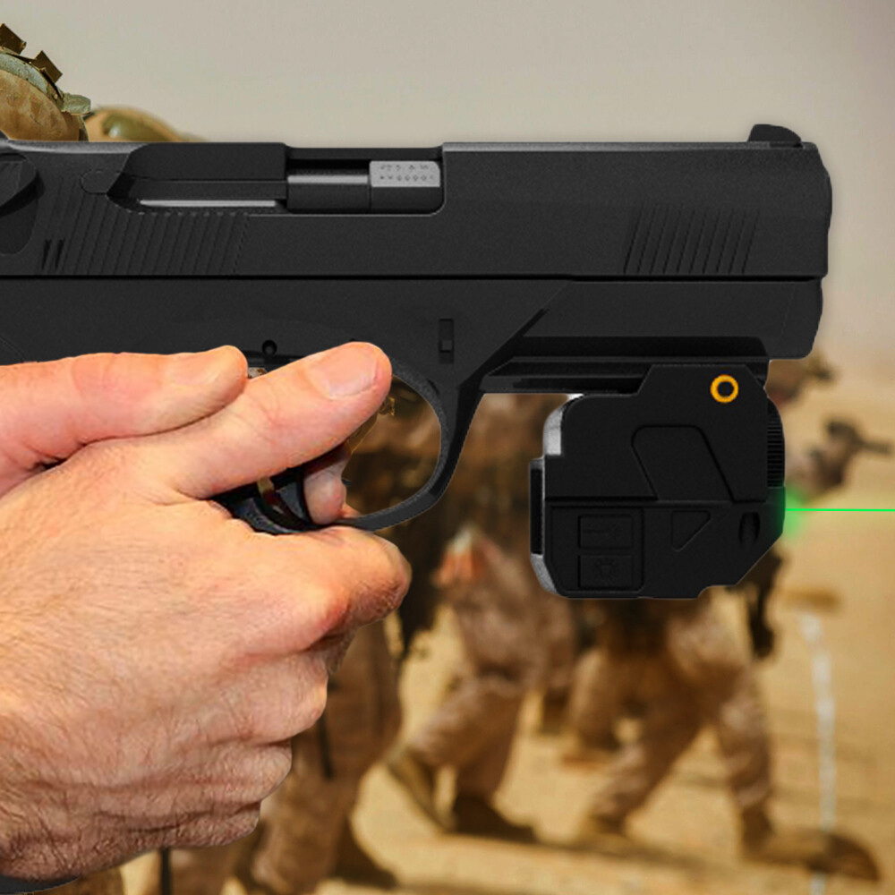 Laspur Compact Green Laser Sight Flashlight Light Combo Rechargeable Battery