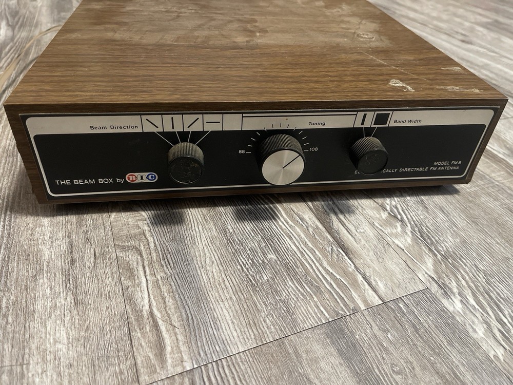 Vtg The Beam Box by BIC Model FM 8 Electronically Directable FM Antenna Untested