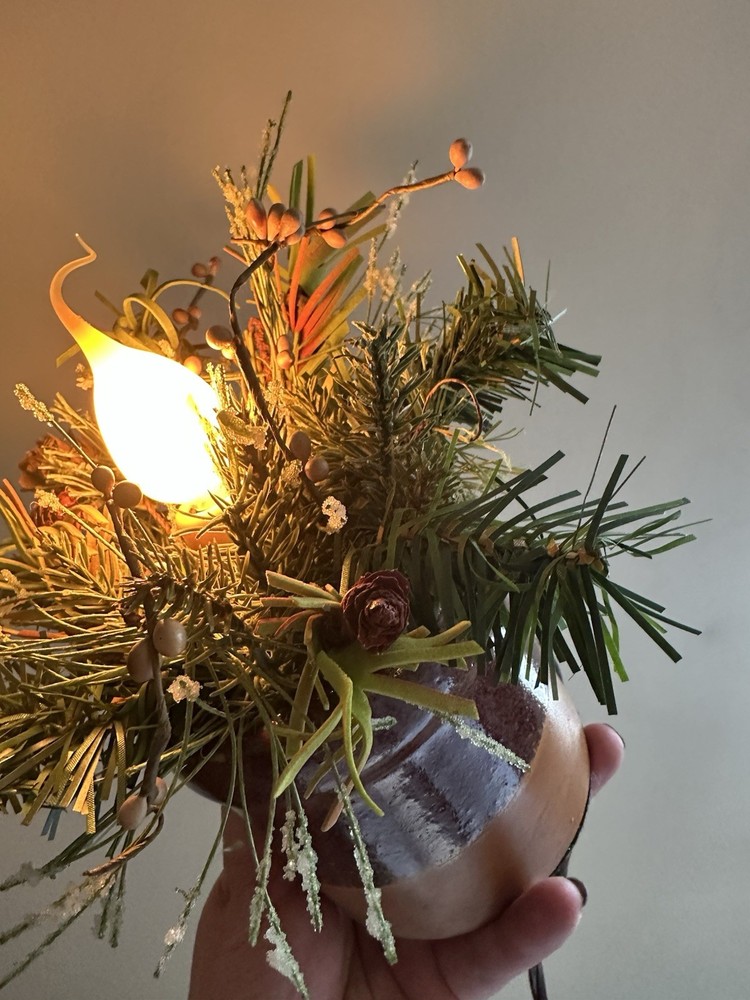 Seasonal Electric Plug In Candlestick Ceramic