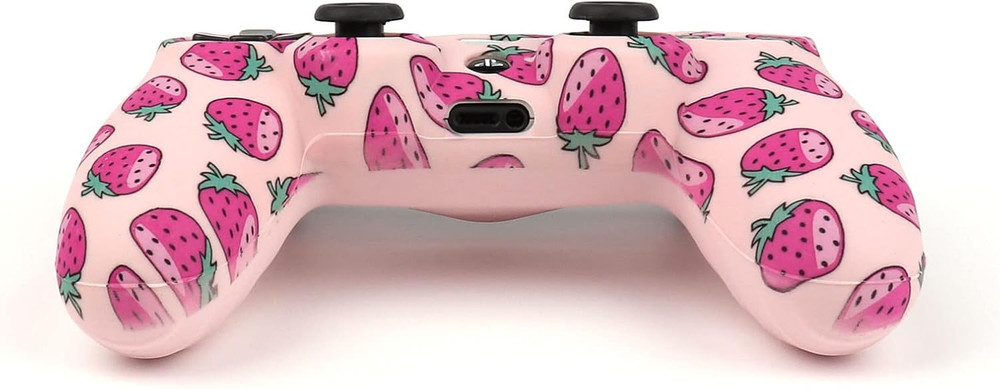 RALAN Pink Controller Skins for Ps4,Fruit Silicone Controller Cover Skin Protect