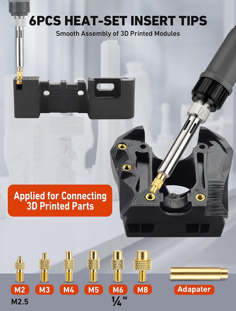 21-in-1 3D Printer Smoothing Tool Kit, 80W LCD Digital Adjustable...