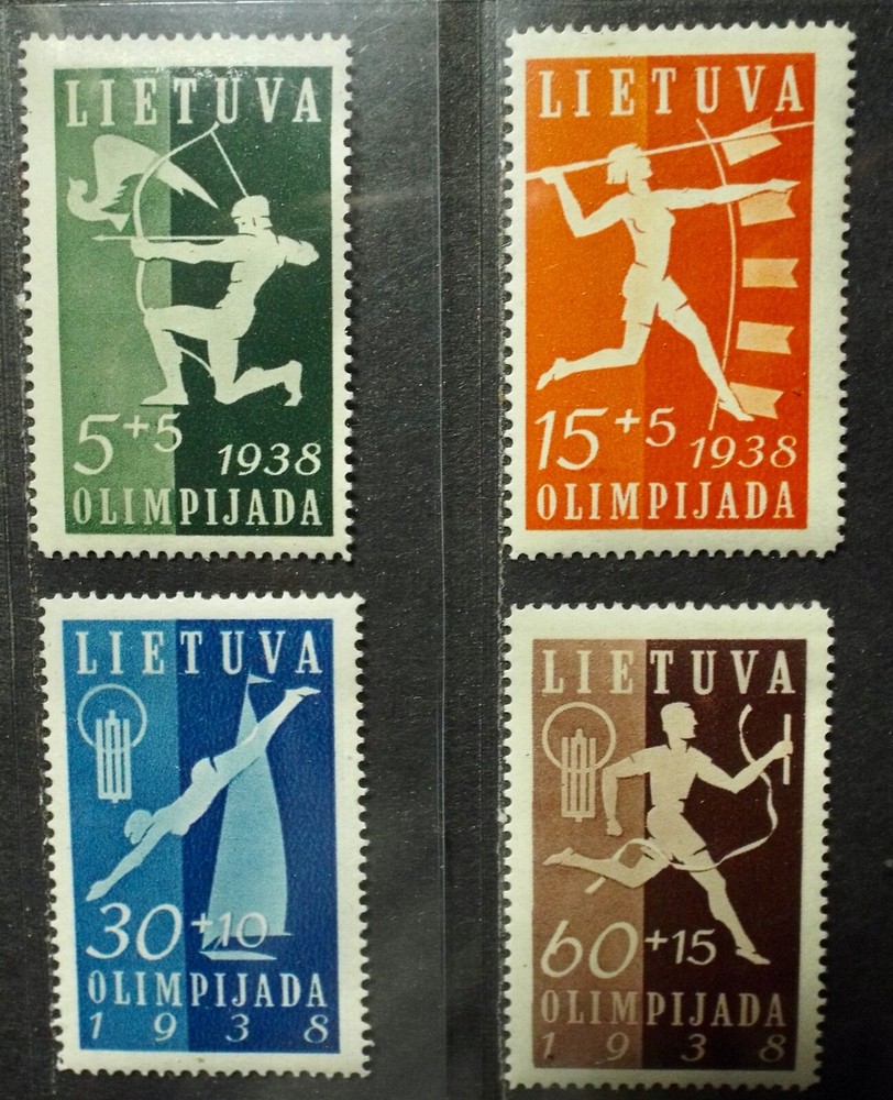 E 2  Lithuania 1938 sc B43-46 MINT