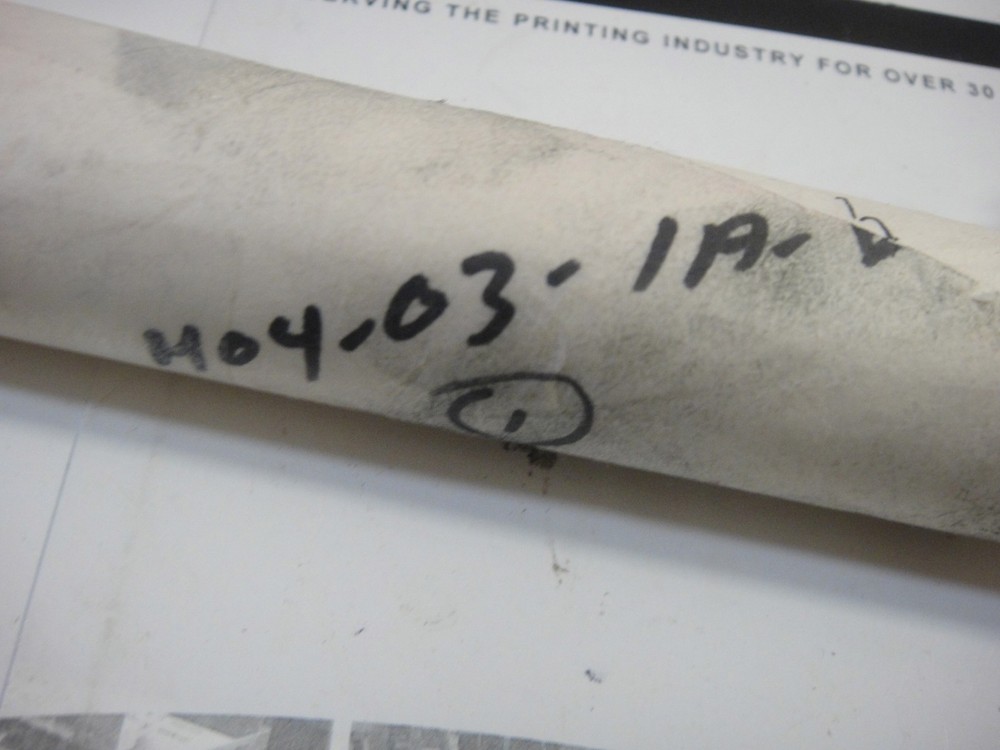 Hamada Upper Feed Roller with Bearings, Part #M04-03-1A-6