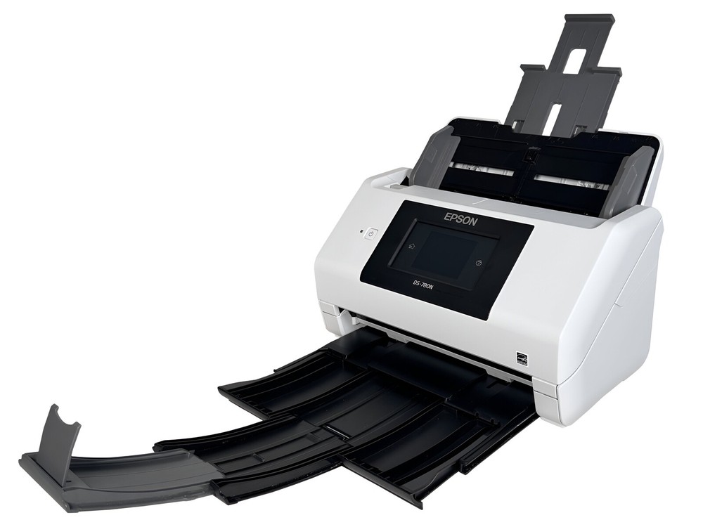 Epson Workforce DS-780N J381C Duplex Network Document Scanner w/Adapter GRADE A!