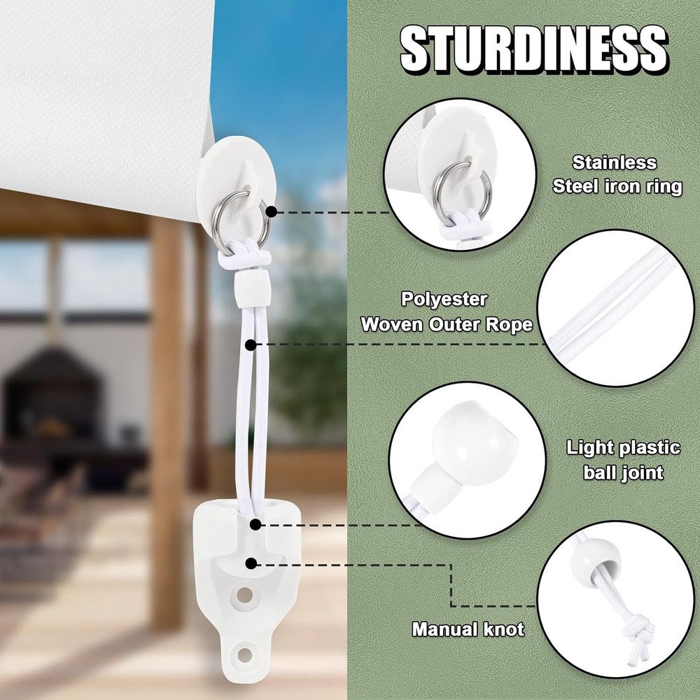 Roller Blind Accessory Set Universal Replacement Mounting Brackets of Exterior