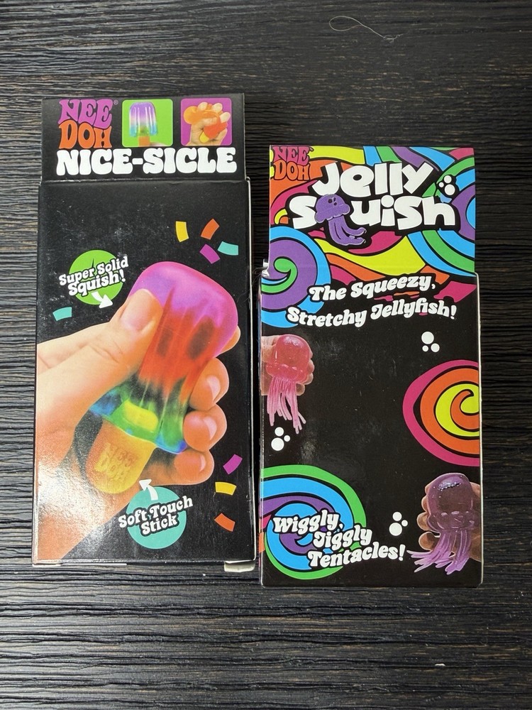 Needoh popsicle & Jelly Squish Sensory Toy Bundle