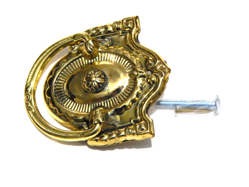 Colonial Revival Depression Shield Drawer Pulls Dresser Chest