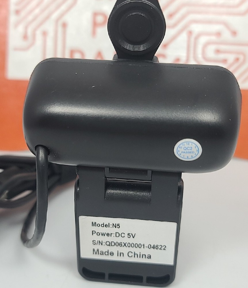 N5 1080P HD Webcam USB Computer Camera with Microphone & Lens Security Cover