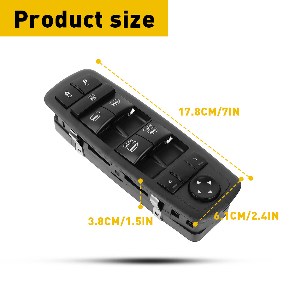 Master Power Window Control Switch 68184802AA For 2014-2015 Dodge Durango 11Pins
