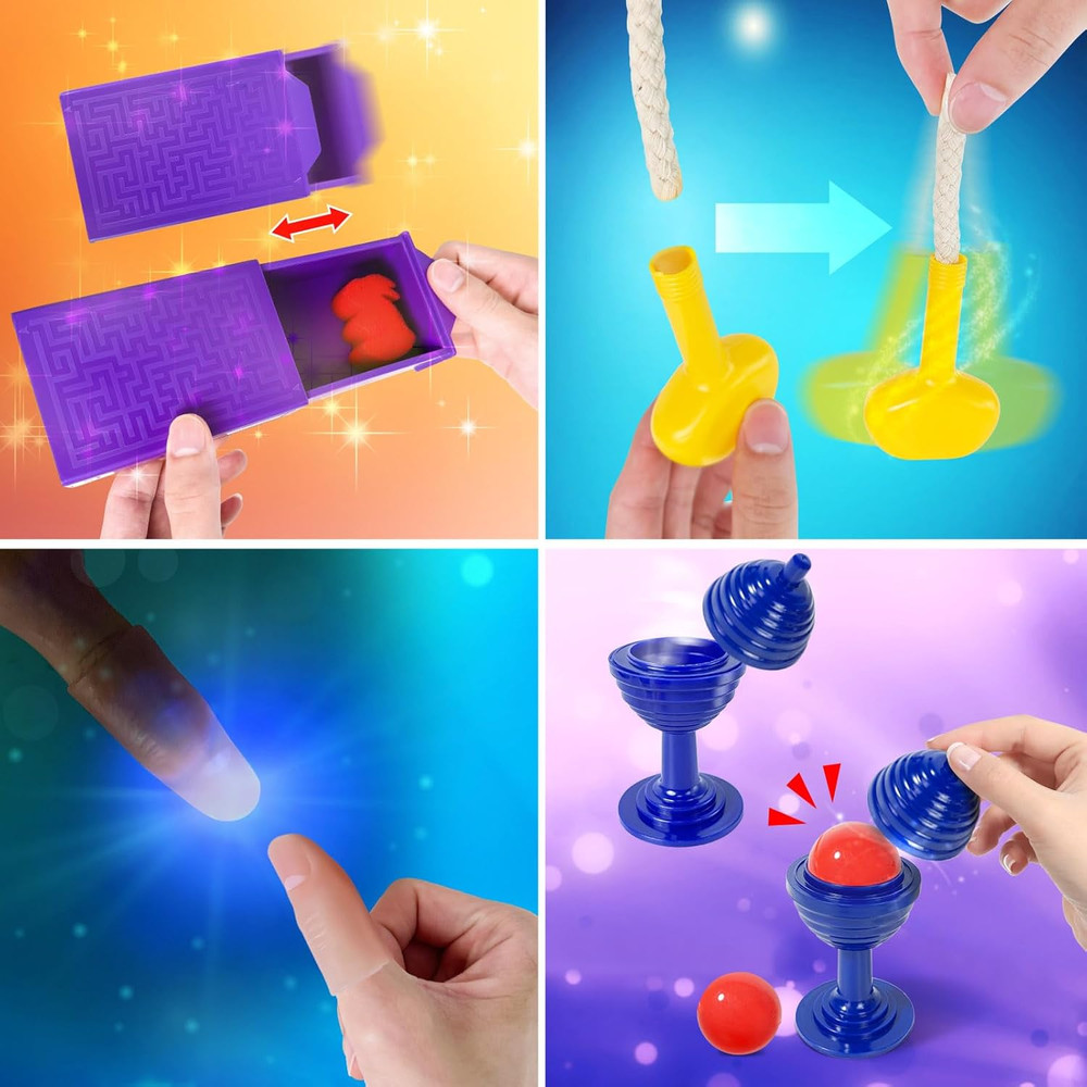 Magic Tricks - Magic Kit Set with Magic Instruction for Kids, Christmas Birthday