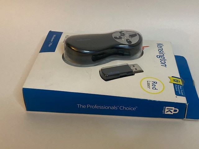 Kensington Wireless Presenter Red Laser Pointer Windows/Mac NEW (K33374USB)