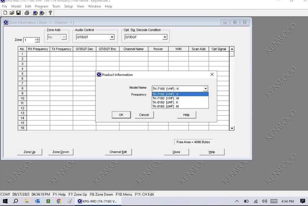 Kenwood KPG-99D v1.55 Engineer Programming Software for TK-7160, TK-8160