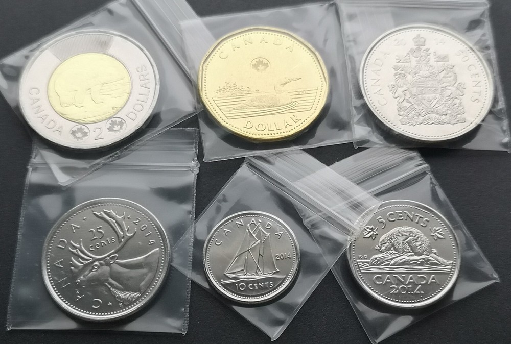 *** CANADA  2014  UNCIRCULATED  COINS  SET ***