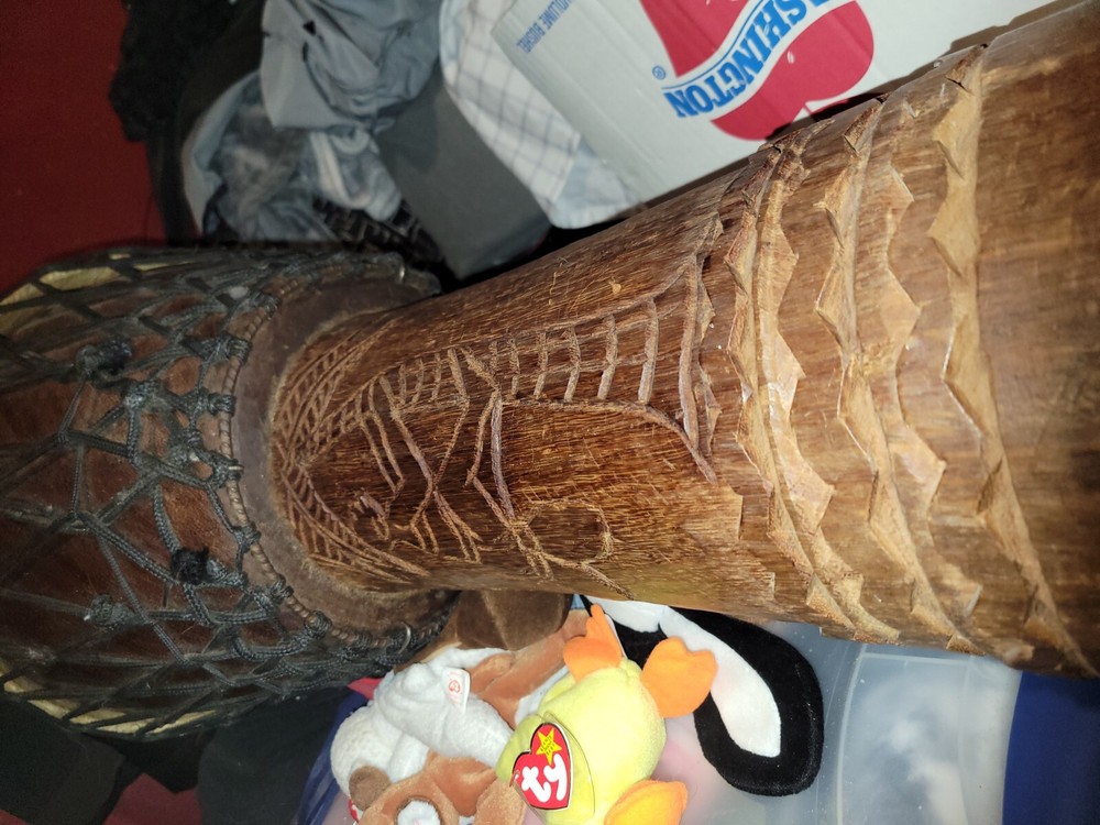 Handmade djalla african drum