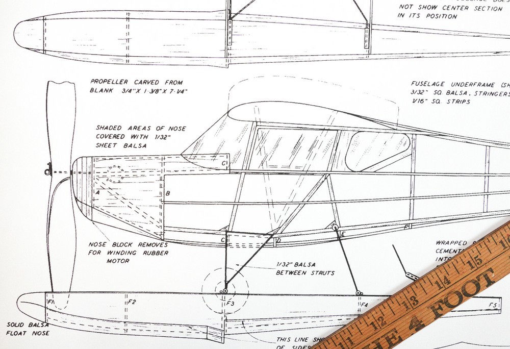 FLEET CANUCK PLANS + CONSTRUCTION ARTICLE for 27” FF Model Airplane