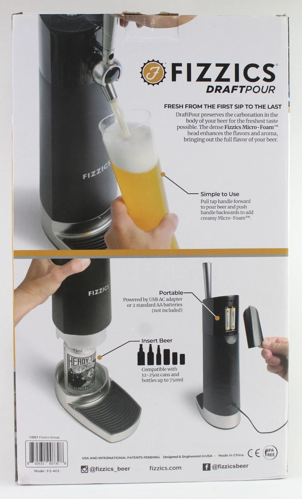 Fizzics Waytap Draft Beer System Dispenser Bar Tap