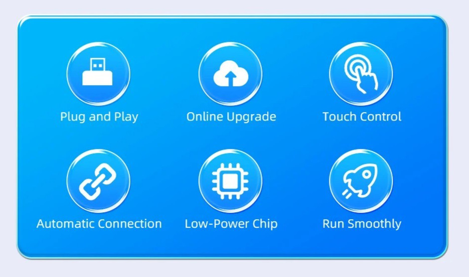 2-in-1 Wireless CarPlay Android Auto Adapter Plug & Play USB for iPhone Android