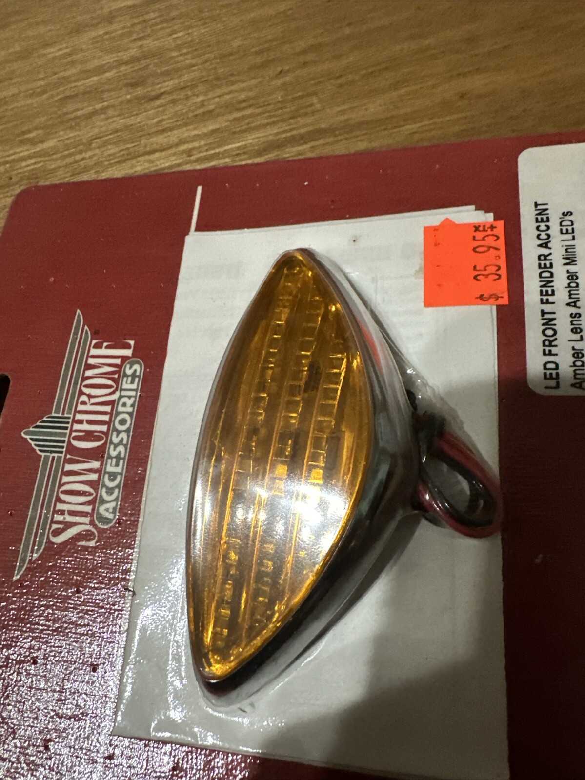 Honda GL1800 LED Amber Front Fender Accent light Show Chrome Goldwing 52-651