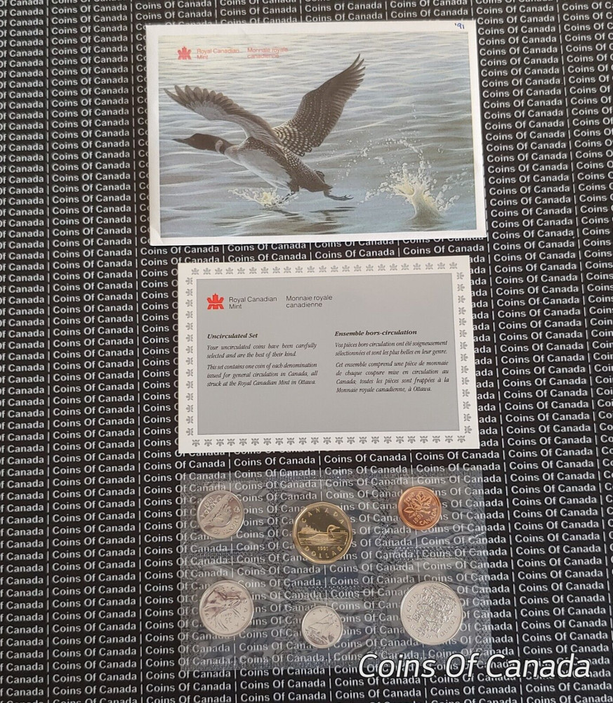 1991 Canada 6 Coin Prooflike Set w/ COA - Multiple Sets Available #coinsofcanada