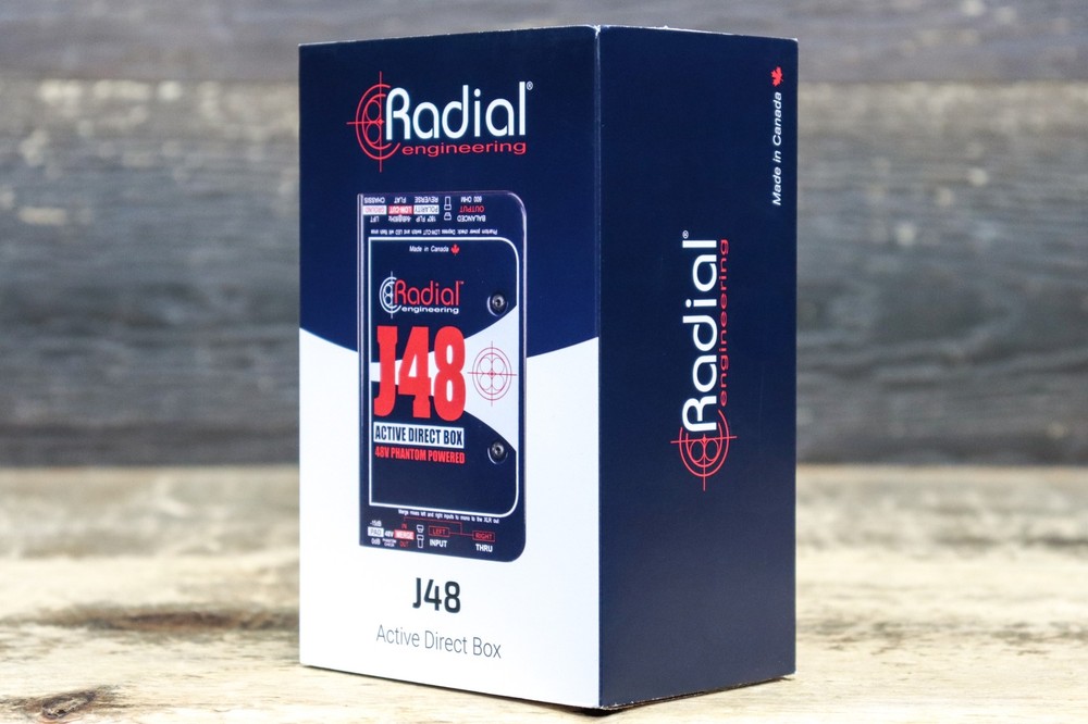Radial Engineering J48 Single-Channel 48V Phantom Powered Active Direct Box