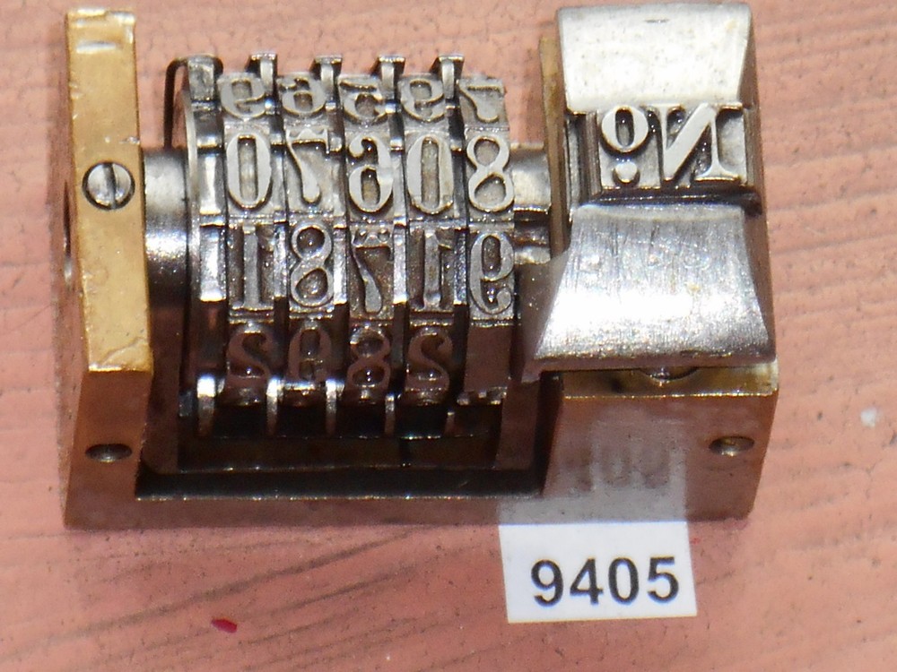 Letterpress Numbering machine (BATES) | 9405