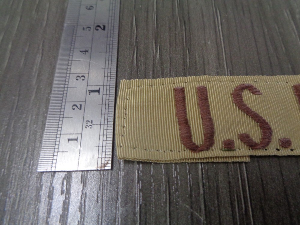 US NAVY ID TAPE BDU DESERT STORM PATCH TAN / DESERT PATCH USED