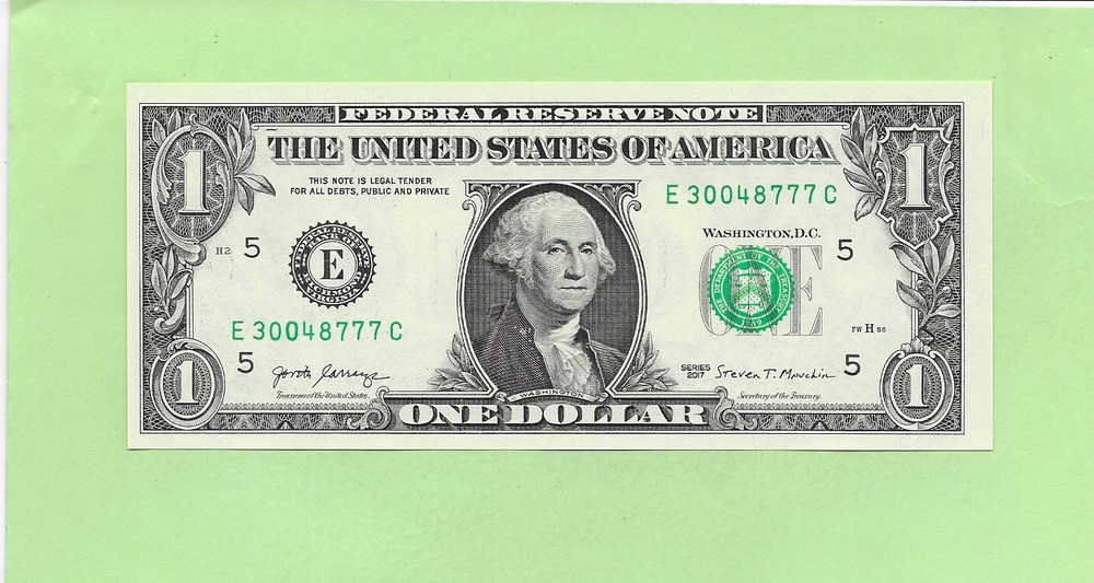 2017 ..UNCIRC $1  E 3004 8777 C  .... 2017 $1  E-C      NICE NOTE          FRN