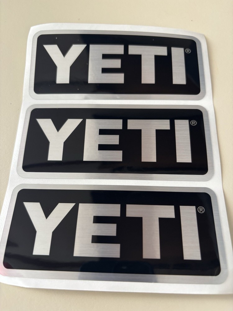 Yeti Stickers 3 Pack Metallic