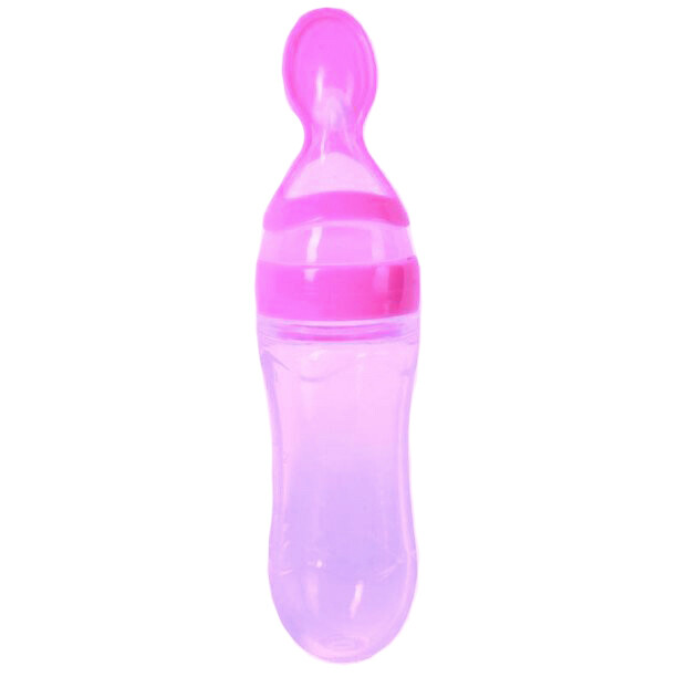 Nuby Silicone Squeeze Feeder Pink