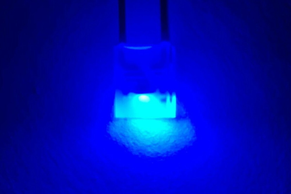 (10) 3mm GM GMC Chevy CUBE LED Interior Climate Control Switch Light Bulbs BLUE