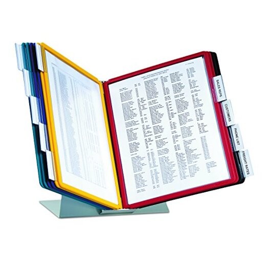 Desktop Reference System, 10 Double-Sided Panels, Letter 10-Panel Assorted