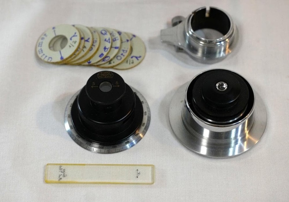 Leitz Micro Polarizing Apparatus Analyzer Polarizer Set Antique 1920s Complete X