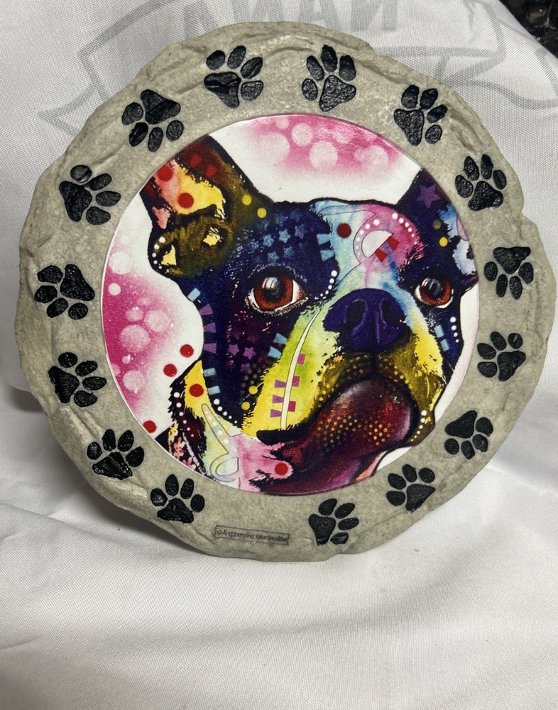 Boston Terrier Stepping Stone/ Wall Hanging