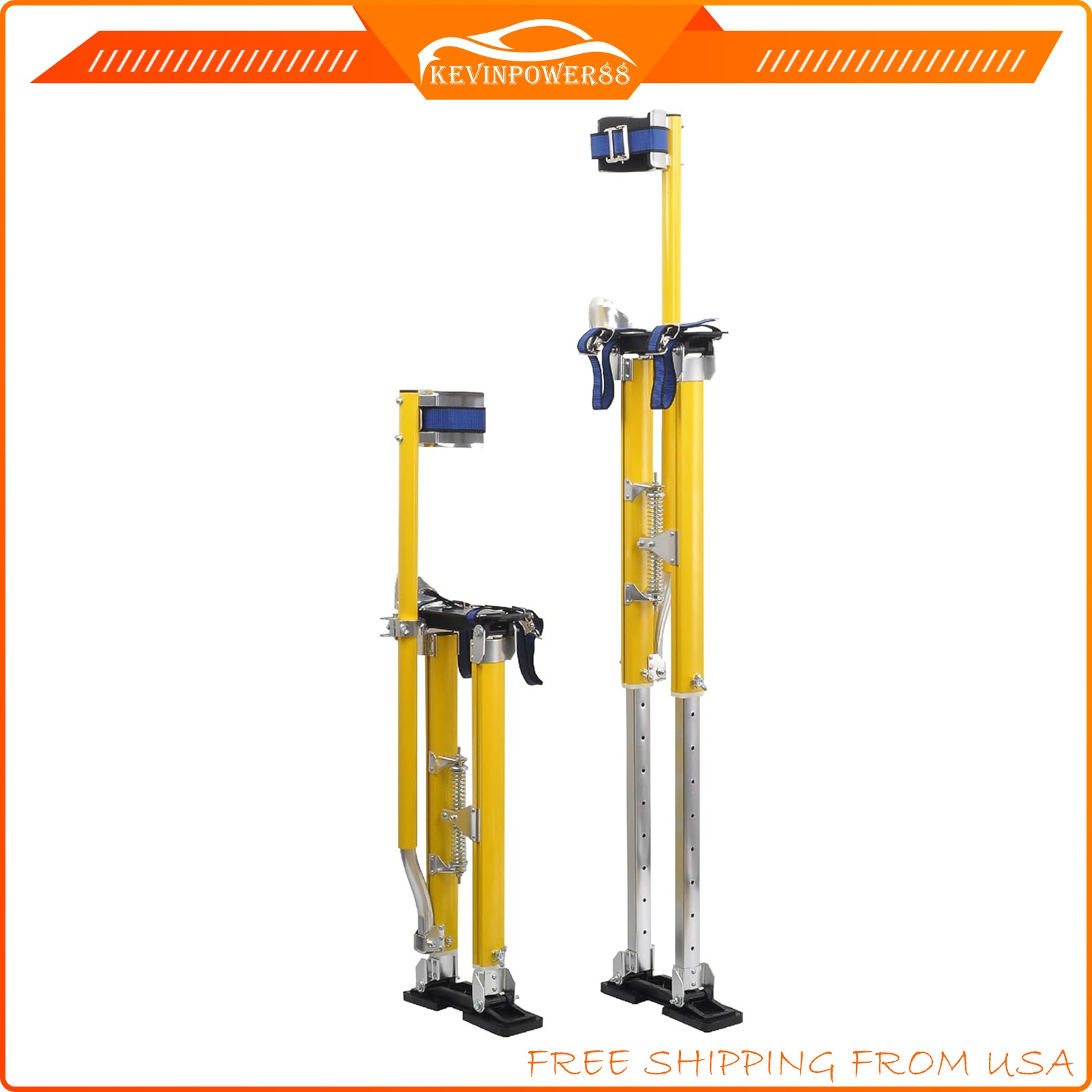 Drywall Stilts 24-40''Gold Inch Aluminum Tool Stilt For Painting Painter Taping
