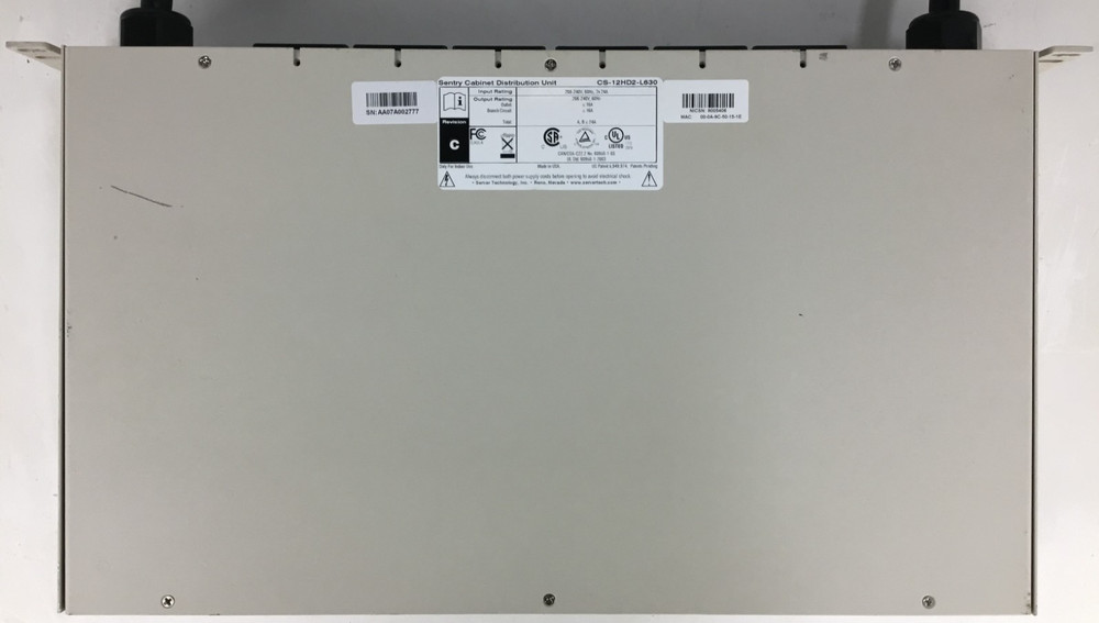 Server Technology CS-12HD2-L630 PDU 208-240V 24A