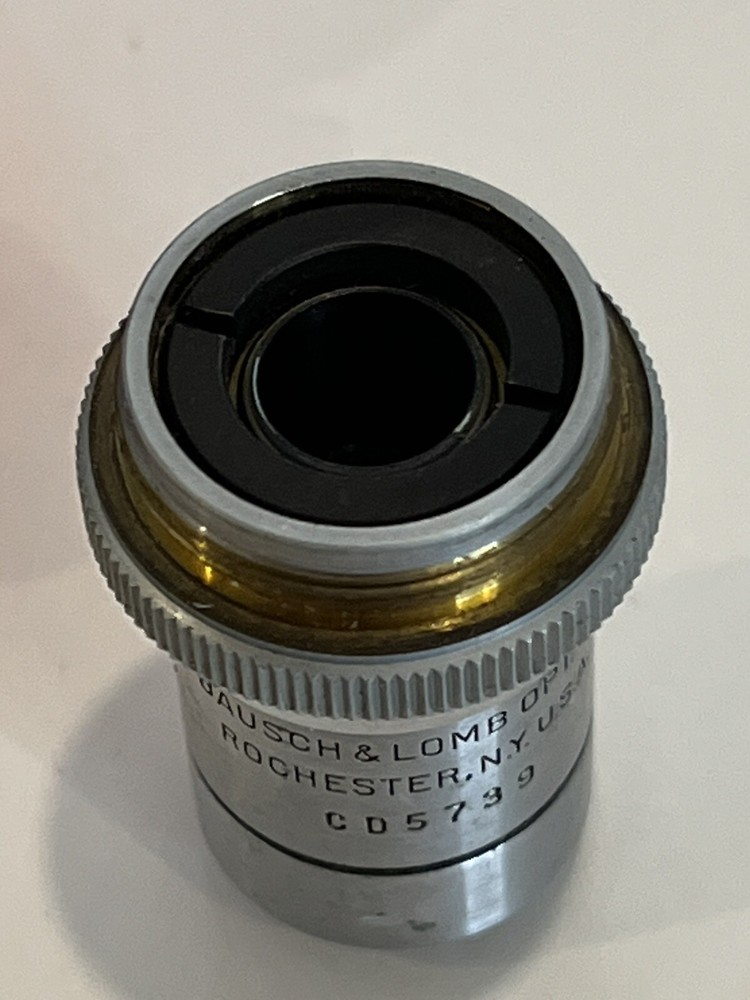 b&l bausch and lomb objective Divisible 16mm 0.25 10x Vintage Microscope