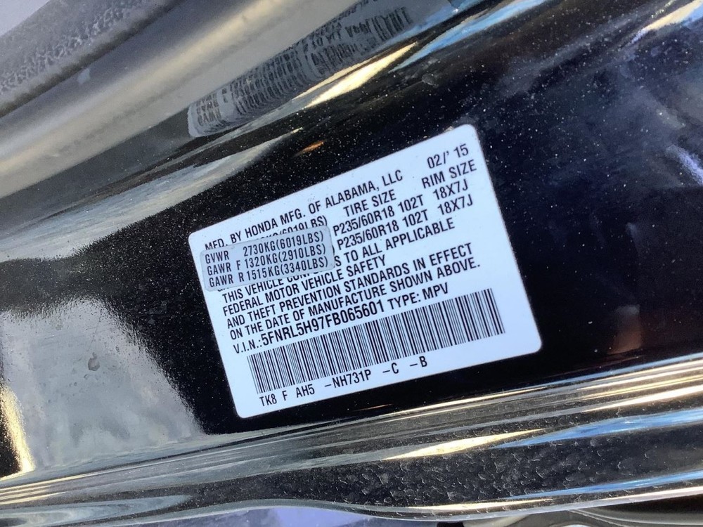 ODYSSEY 2015 Glove Box 4525034