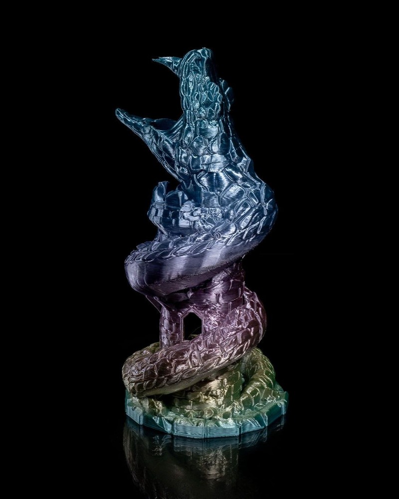 Basilisk Snake Dice Tower DnD Tabletop RPG Dice Roller Fantasy Terrain