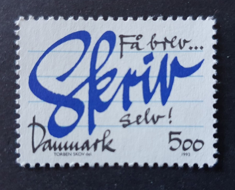 1993 DENMARK DANMARK LETTER WRITING VF MNH
