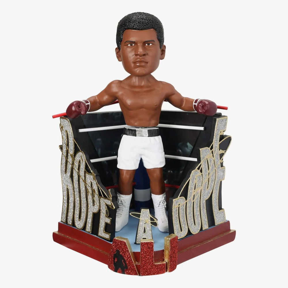 Muhammad Ali Rope A Dope Bobblehead Boxing
