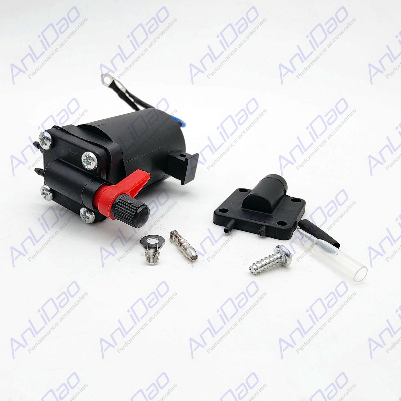 For Johnson Evinrude New Fuel Primer Choke Solenoid One Nipple 5007356 397909