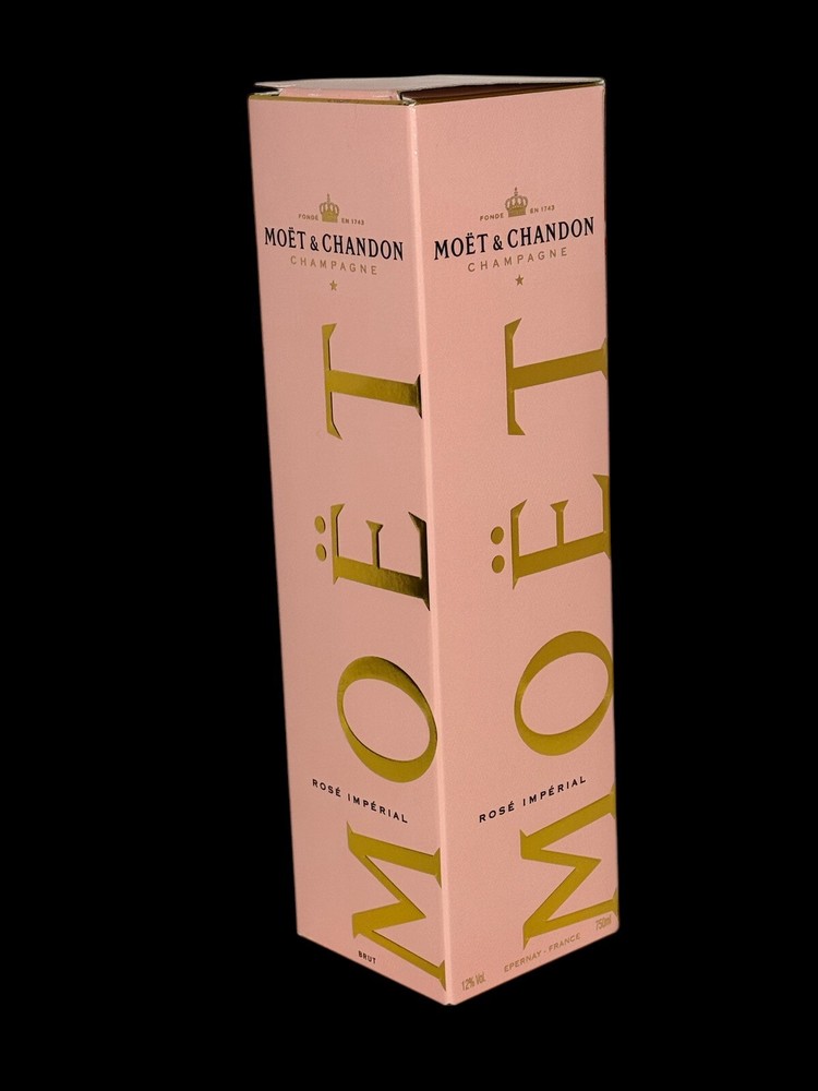 Moet & Chandon Rose Champagne Box ~ EMPTY ~ Pink Box 750 ML