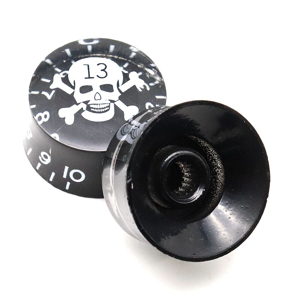 4Pcs Skull Head Guitar Knobs Speed Volume Tone Control Knobs For LP Guitar part