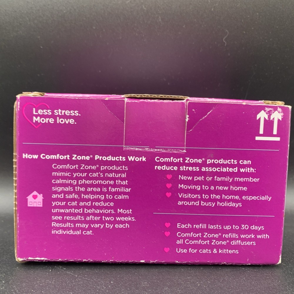 COMFORT ZONE 6 Pack MultiCat Diffuser Refills Cat Calming Pheromones