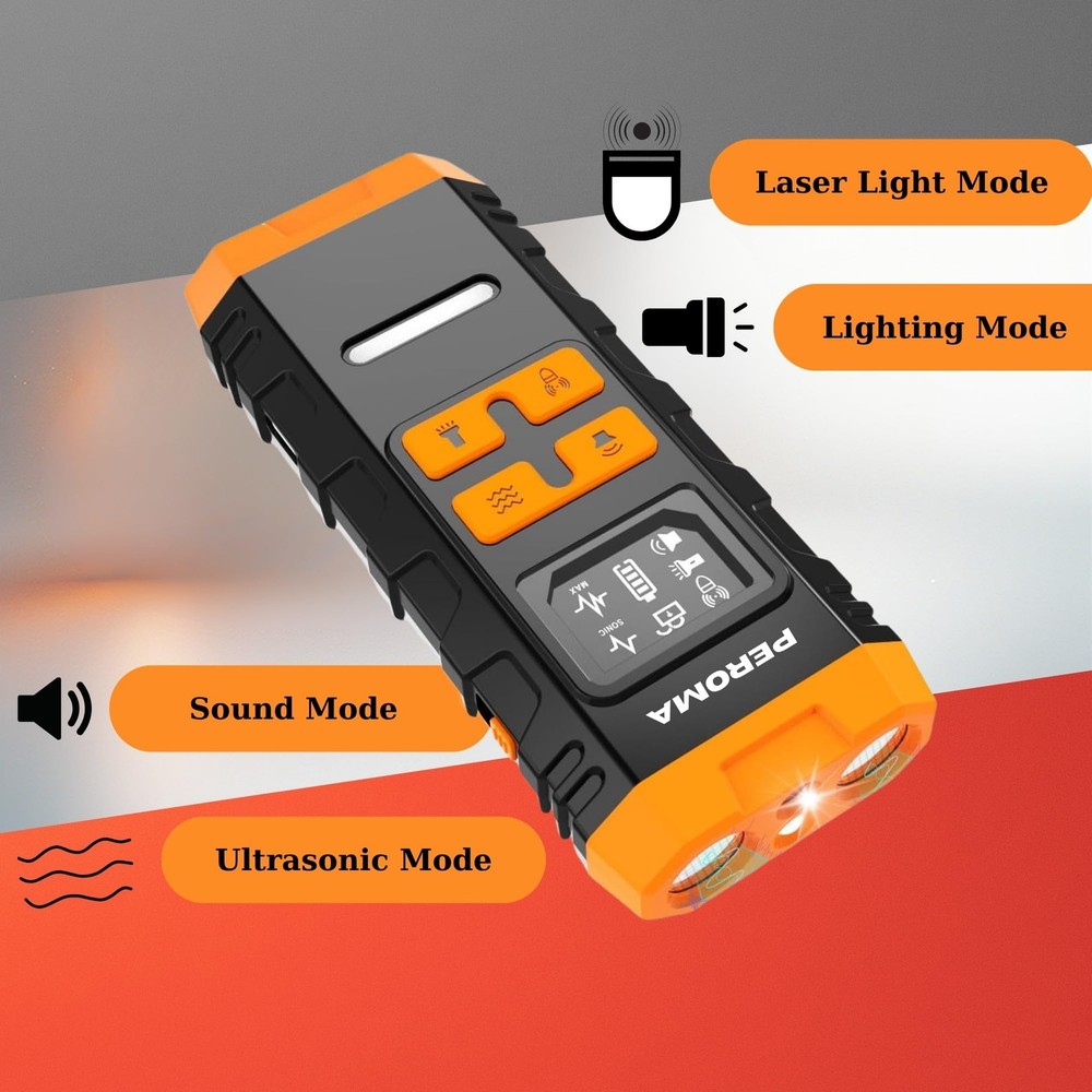 Dog Bark Deterrent Device, 5 Training Modes with Sonic/Max/Beep, Red Light & ...