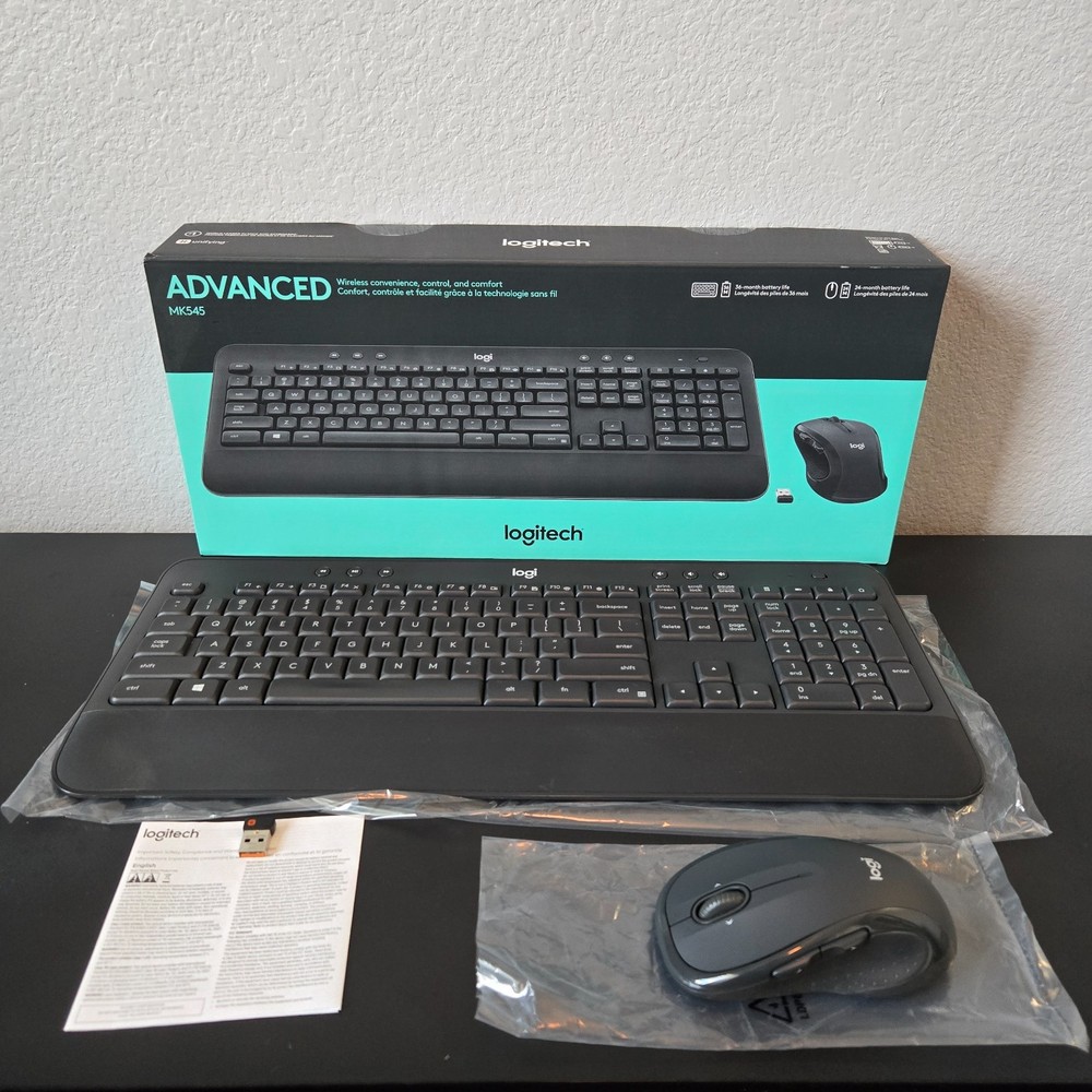 Logitech MK545 Wireless Keyboard & Mouse Advanced Combo Tested w/ Box