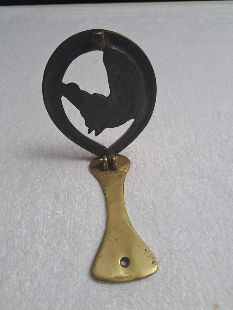 Horseshoe Head Door Knocker Brass