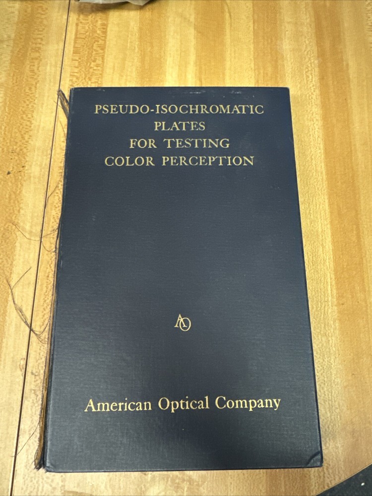 Pseudo-Isochromatic Plates for Testing Color Perception - American Optical 1940
